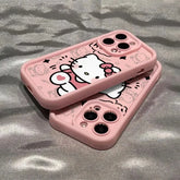 Hello Kitty 3D Cartoon Phone Case with Ring Stand for iPhone